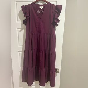 Entro Womens Tiered Dress
